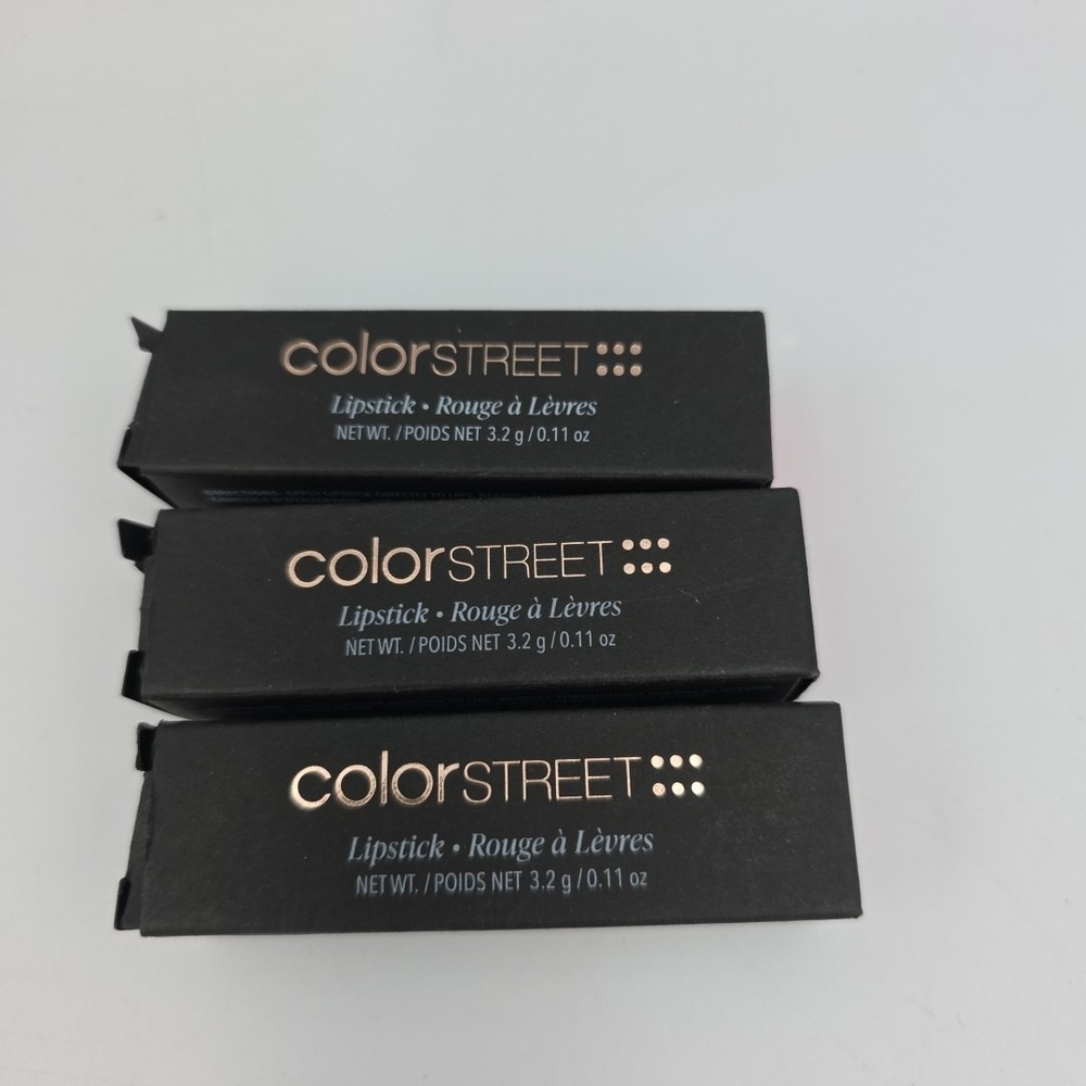 New Color Street Lipstick Lot Of 3 Flawless,Hearthrob,& Knockout